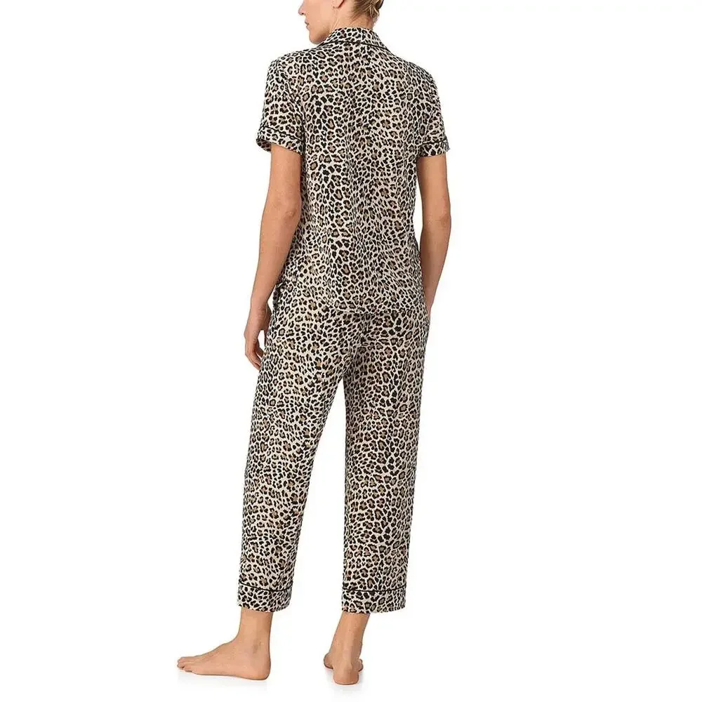 NWOT - Kate Spade New York Animal Print Short Sleeve Cropped Pajama Set XL - Picture 8 of 8